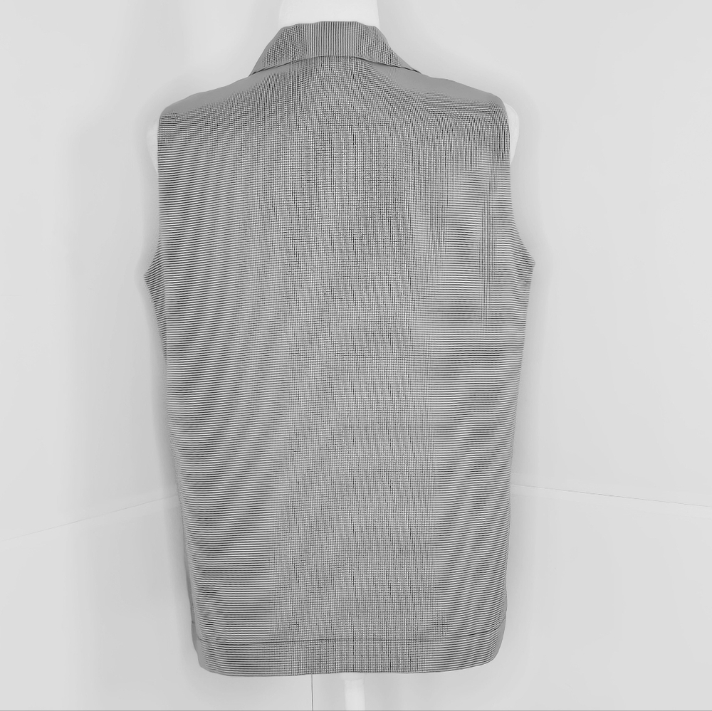 Pendleton Euc Black And White Houndstooth Blouse … - image 3